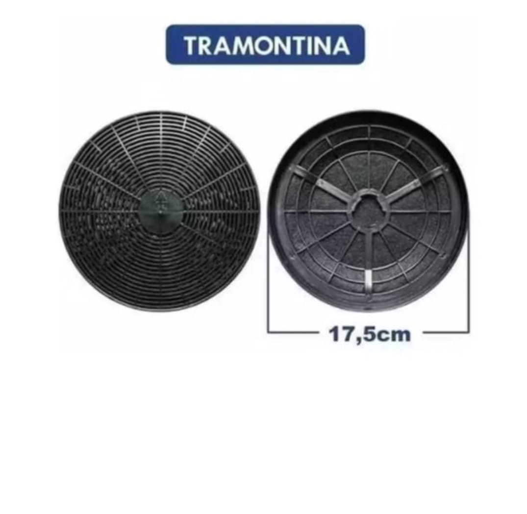 Filtro Carvão coifa Tramontina 17,5 cm (kit Com 2)